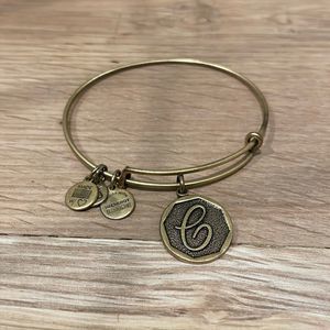Alex and Ani Gold Initial Bracelet, Letter “C”